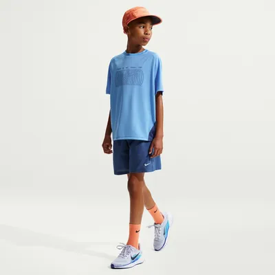 Nike Dri-FIT Multi WVN Shorts Kinder – MYSTIC NAVY/WHITE