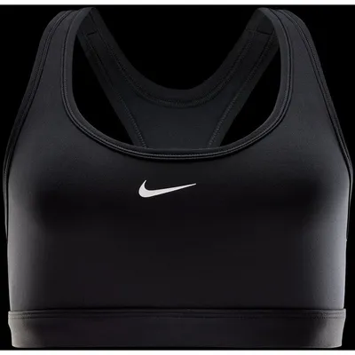 Nike Swoosh Light Support Sport-BH Damen – BLACK/WHITE