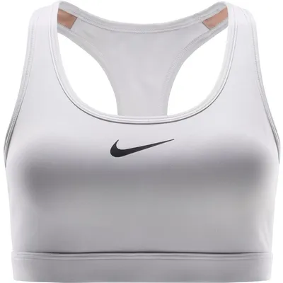 Nike Swoosh Sport-BH mittlerer Halt Damen – WHITE/STONE MAUVE/BLA