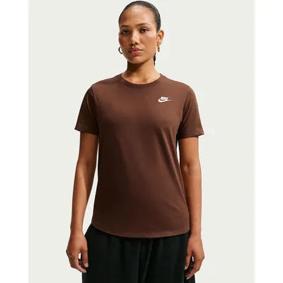 Nike Sportswear Club Kurzarm T-Shirt Damen – CACAO WOW
