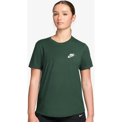 Nike Sportswear Club Kurzarm T-Shirt Damen – FIR/WHITE