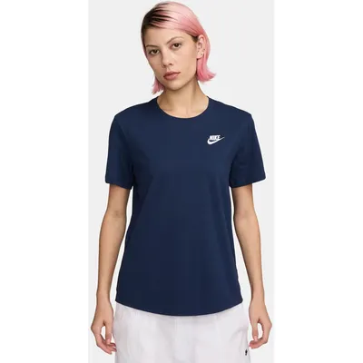 Nike Sportswear Club Kurzarm T-Shirt Damen – MIDNIGHT NAVY