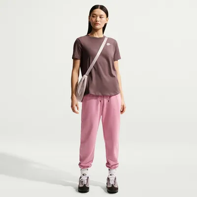Nike Sportswear Club Kurzarm T-Shirt Damen – TATTOO/WHITE
