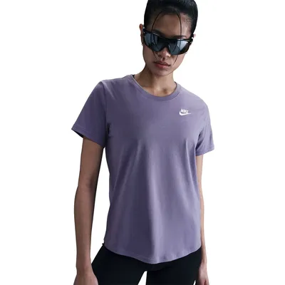 Nike Sportswear Club Kurzarm T-Shirt Damen – DUSTY AMETHYST