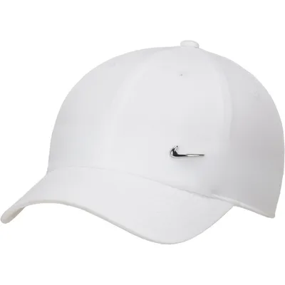Nike U NK DF CLUB CAP U CB MTSWSH L – Weiß / Silber metallic