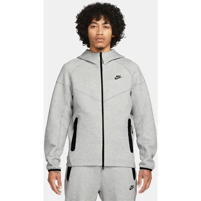 Nike Tech Fleece Windrunner Sweatjacke mit Kapuze Herren – DK GREY HEATHER/BLACK