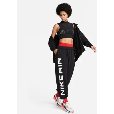 Nike Sportswear Air Fleece OS Sweatjacke mit Kapuze Damen – BLACK/WHITE