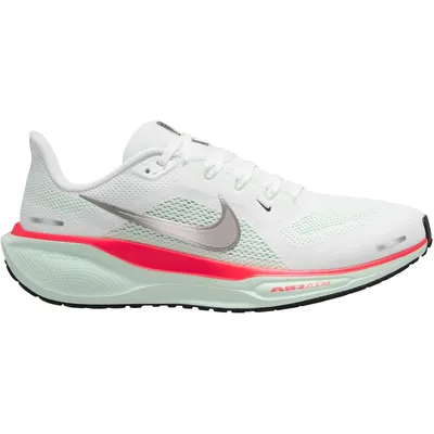 Nike AIR ZOOM PEGASUS 41 – WHITE/METALLIC SILVER-BARELY GREEN