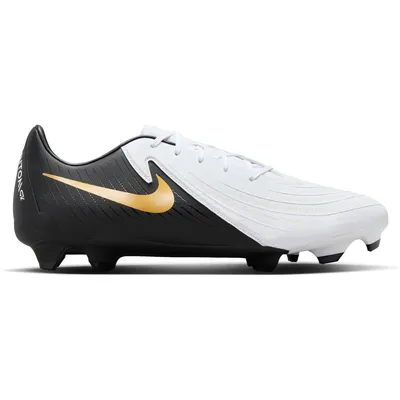 Nike Phantom GX II Academy Fußballschuh FG/MG – WHITE/BLACK-MTLC GOLD COIN