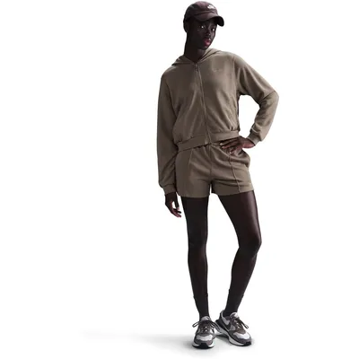Nike Sportswear CHLL FT Hoodie mit Reißverschluss Damen – MINK BROWN/MINK BROWN