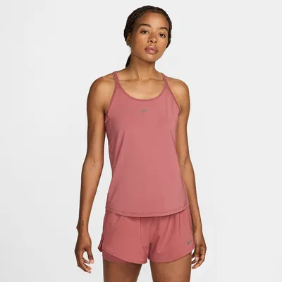 Nike One Classic Dri-FIT STRPY Tanktop Damen – CANYON PINK/BLACK