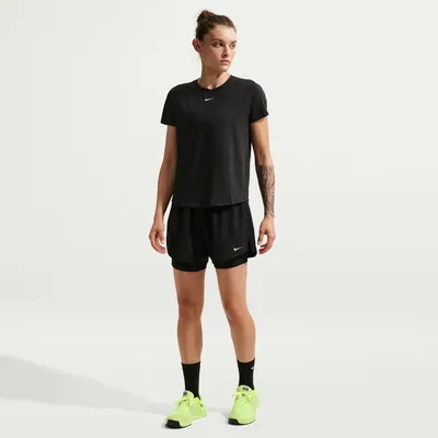 Nike One Classic Dri-FIT Kurzarm T-Shirt Damen – BLACK/WHITE