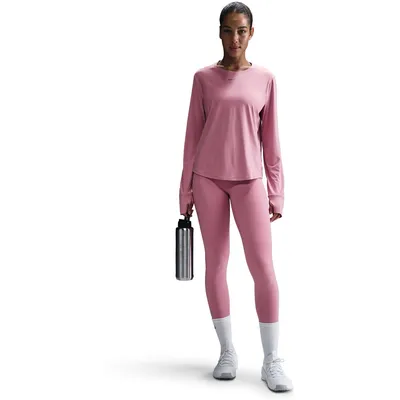 Nike One Classic Dri-FIT Langarmshirt Damen – ELEMENTAL PINK/BLACK