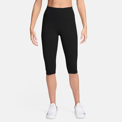 Nike Dri-FIT One HR Capri Tight Damen – BLACK/BLACK
