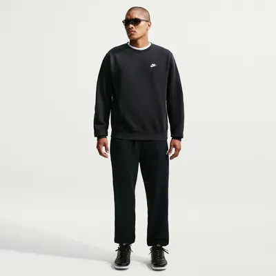 Nike Club BB Jogger Freizeithose Herren – Schwarz / Weiß