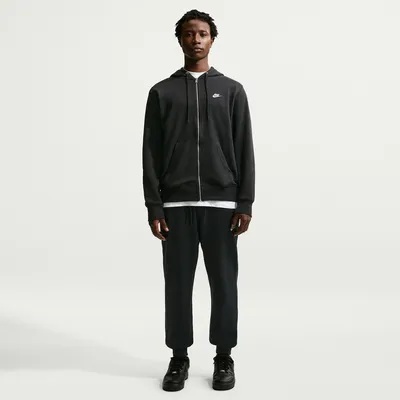 Nike Club FT Jogger Freizeithose Herren – BLACK/BLACK/WHITE