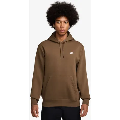 Nike Club BB PO Hoodie Herren – MOSSWOOD BROWN/MOSSWOOD BROWN/WHITE