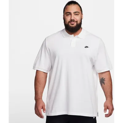 Nike Club Kurzarm Poloshirt Piqué Herren – Weiß / Schwarz