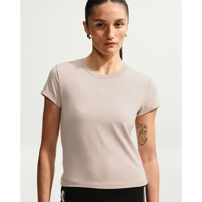 Nike T-Shirts/Tanks ku.Arm Da Nike Sportswear Chill Knit Damen-T-Shirt – CREAM II/SAIL