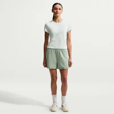 Nike T-Shirts/Tanks ku.Arm Da Nike Sportswear Chill Knit Damen-T-Shirt – BARELY GREEN/SAIL