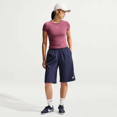 Nike T-Shirts/Tanks ku.Arm Da Nike Sportswear Chill Knit Damen-T-Shirt – PINK SMOKE/SAIL
