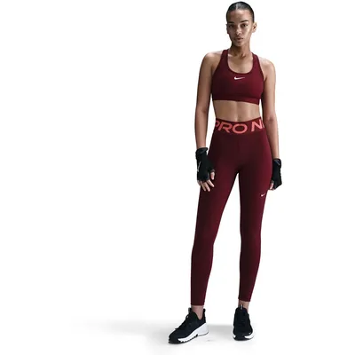 Nike Pro Sculpt Dri-FIT HR Tight Damen – DARK TEAM RED/WHITE