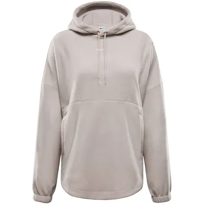 Nike Shirt One Oversized Therma-FIT Fleece – LT OREWOOD BRN/WHITE