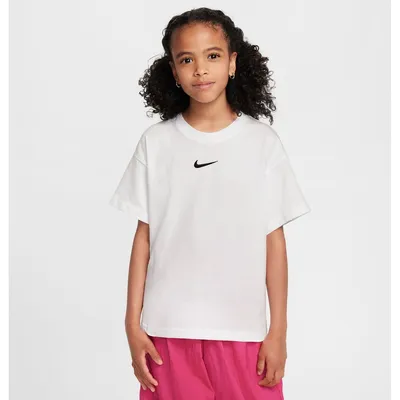 Nike Sportswear Boy Essntl LBR T-Shirt Kinder – Weiß
