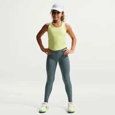Nike Dri-FIT One Tight Sporthose Kinder – MINERAL SLATE/WHITE