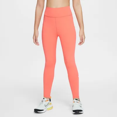 Nike Dri-FIT One Tight Sporthose Kinder – MAGIC EMBER/WHITE