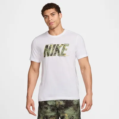 Nike Dri-FIT Camo T-Shirt Herren – WHITE