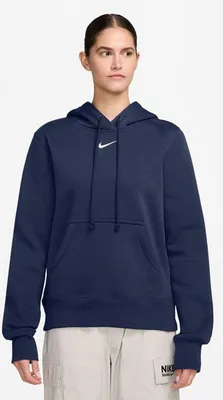 Nike Shirt Nike Sportswear Phoenix Fleece Wome – MIDNIGHT NAVY/SAIL