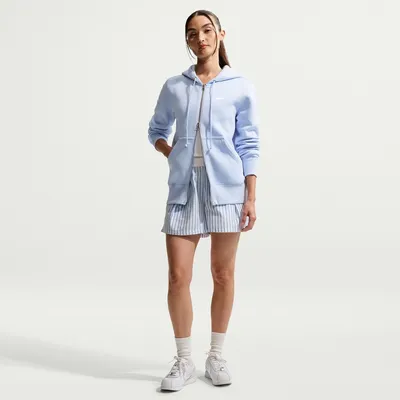 Nike Sportswear Phoenix Fleece STD Sweatjacke mit Kapuze Damen – HYDROGEN BLUE/SAIL