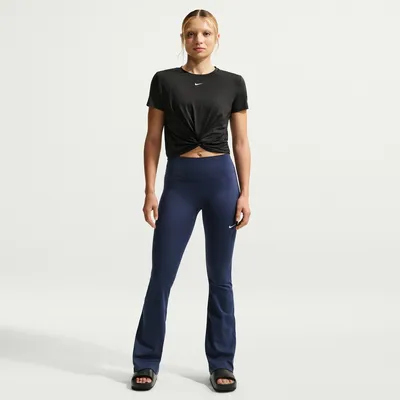 Nike One Classic TWST Kurzarm Top Damen – BLACK/WHITE