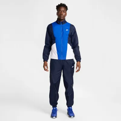 Nike M NK CLUB WVN TRK SUIT – OBSIDIAN/WHITE/GAME R