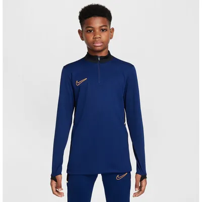Nike Dri-FIT ACD25 Drill Top -PD Fußball-Sweatshirt Kinder – BLUE VOID/BLACK/ORANGE PULSE