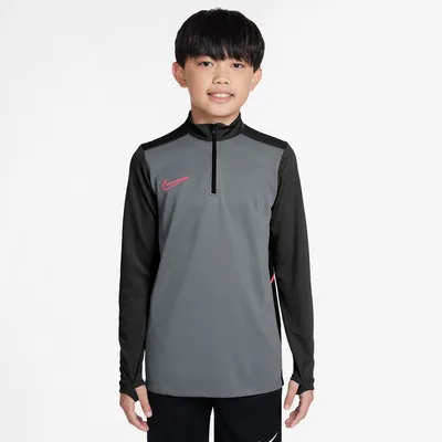 Nike Dri-FIT ACD25 Drill Top -PD Fußball-Sweatshirt Kinder – COOL GREY/BLACK/BRIGHT CRIMSON
