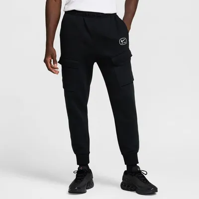 Nike Sportswear SW Air Cargohose Fleece BB Herren – BLACK/FIR