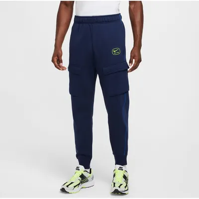Nike Sportswear SW Air Cargohose Fleece BB Herren – MIDNIGHT NAVY/VOLT
