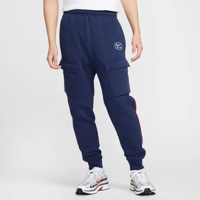 Nike Sportswear SW Air Cargohose Fleece BB Herren – MIDNIGHT NAVY/GYM RED