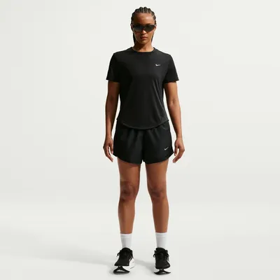 Nike T-Shirt TEMPO – Schwarz / Silber reflektierend