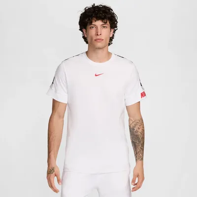 Nike Sportswear Repeat T-Shirt Kurzarm Herren – WHITE