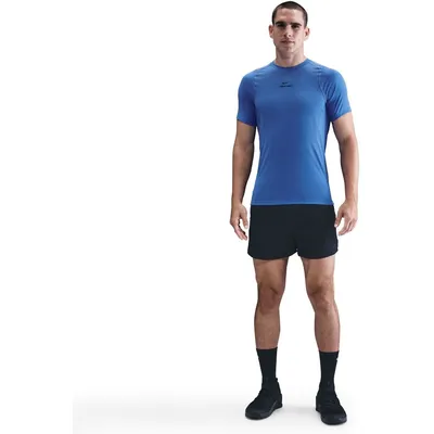 Nike Pro Dri-FIT NPT Kurzarm Shirt Herren – COMET BLUE/BLACK