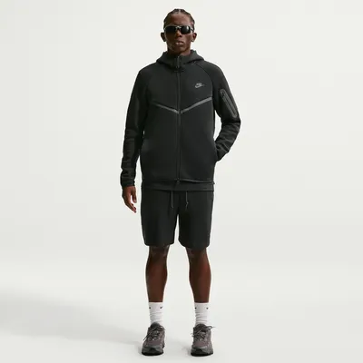 Nike Tech Fleece WR Hoodie mit Reißverschluss Herren – Schwarz