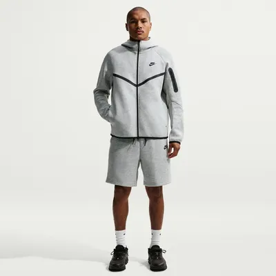 Nike Tech Fleece WR Hoodie mit Reißverschluss Herren – DK GREY HEATHER/BLACK