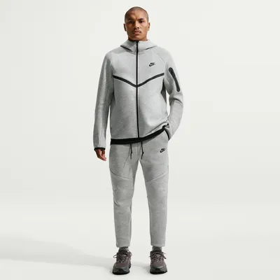 Nike Tech Fleece Jogger Freizeithose Herren – Dunkelgrau meliert / Schwarz