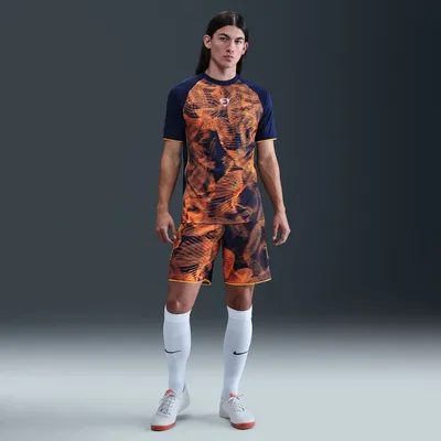Nike Dri-FIT Academy+ Trikot Kurzarm AOP Herren – BLUE VOID/LASER ORANGE/WHITE
