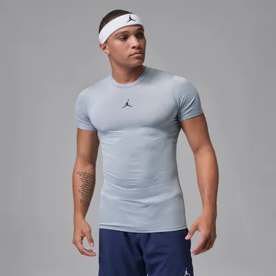 Nike J Dri-FIT SPRT COMP TOP Kurzarm Fantrikot Herren – WOLF GREY/BLACK