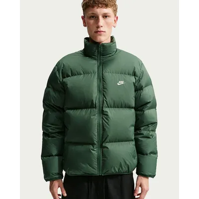 Nike Jacken/Anoraks lg.Arm He/Uni Nike Sportswear Club Therma-FIT Daunen-Pufferjacke (Herren) – FIR/WHITE