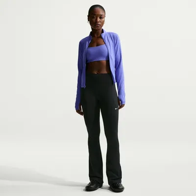 Nike Dri-FIT One HR Tight FLRE USEAM Sporthose Damen – BLACK/WHITE